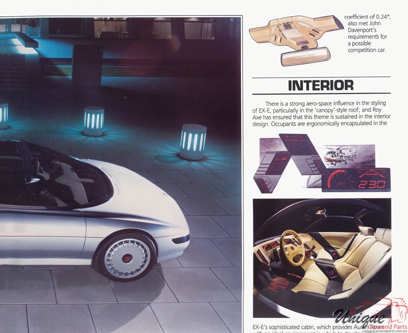 1985 MG EX-E Brochure Page 4